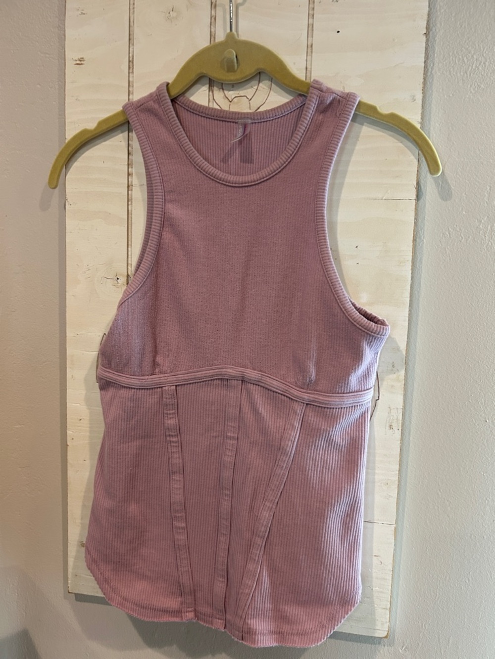 FP Movement by Free People Mauve Ribbed Racerback Tank